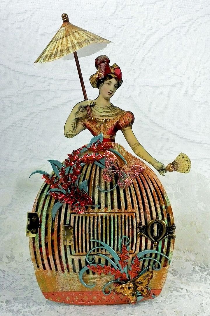 Artfully Musing Love Birds Birdcage Dress New Images, Tutorial